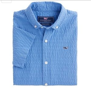 Vineyard Boys Medium Seersucker Short Sleeve